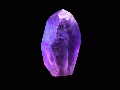 Crystal Low Poly Pbr amethyst Low-poly 3D model