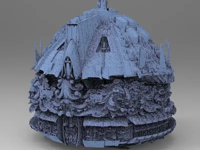 Ocean Cyberpunk Atlantis Deep Tower 4  3D model