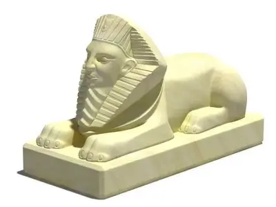 Egyptian Sphinx Statue 3D model