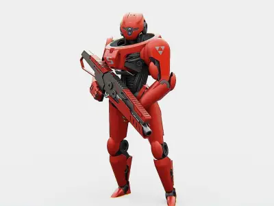 BATTLE DROID Z-10000    RIGGED 3D model