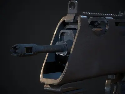 Sci Fi Rifle Low-poly 3D model get
