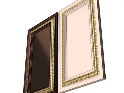 Carved Door Classic 01701 Low-poly 3D model