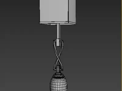Square Lamp Model 3D model