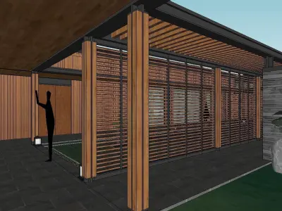 Bed and Breakfast - Chinese Architecture 03 3D model