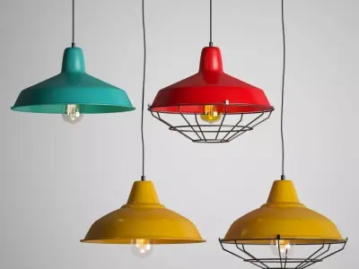 Hanging Lamps 4 in 1 LOFT HOUSE 3D model