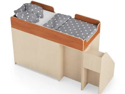 Legenda K03 and LY11 childrens modular bed 3D model