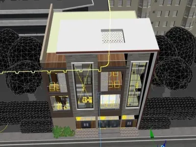 Modern Elevation Exterior 3D model