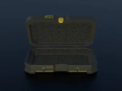 Sci-fi Crates  Low-poly 3D model