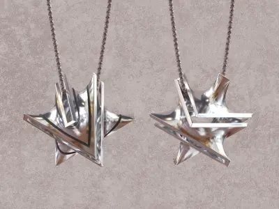 Star Minimal Surface Pendant 3D print model
