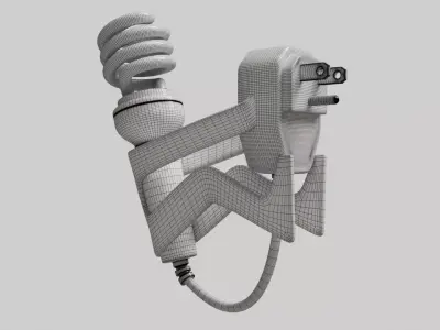 Bombillo Ecologico Eco friendly ligth bulb 3D model