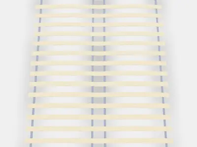 LUROY Slatted bed base Low-poly 3D model