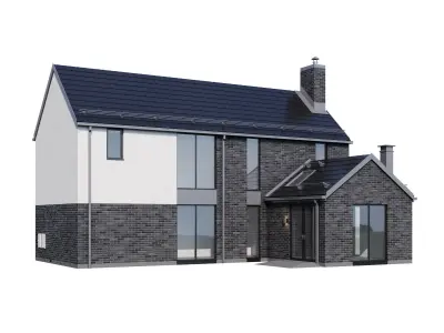 Modern house v37 3D model