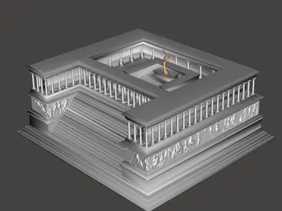 Temple of Zeus 3D print model