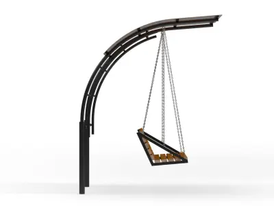 swing with canopy 3D model