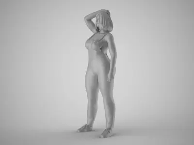 Plain Girl 5 3D print model