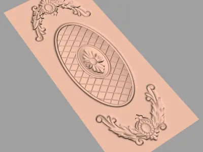 European furniture 3D relief models for CNC wood engraving E238 3D model