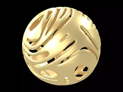 Abstract Sphere v14 001 Low-poly 3D model