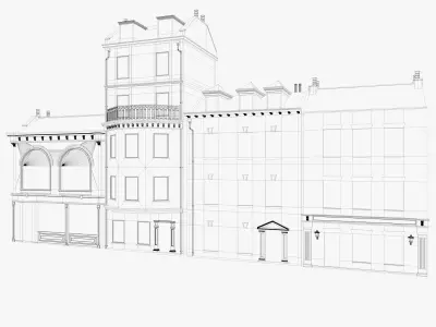 London houses 2 3D model