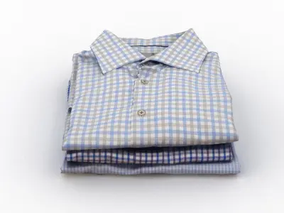 Folded Shirt Pile 002 3D model