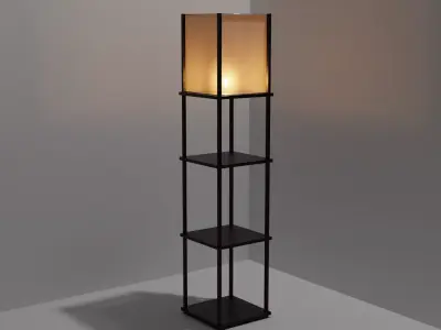 Tirered Floor Lamp Free 3D model