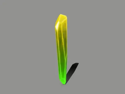 Crystal Set plant Low-poly 3D model