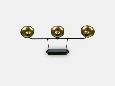 AGUNNARYD Pendant lamp with 3 lamps Low-poly 3D model