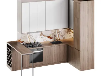 Modern kitchen 33 3D model