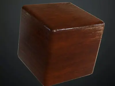 Imperial Green Lacquered Wood Inlay PBR Seamless Texture