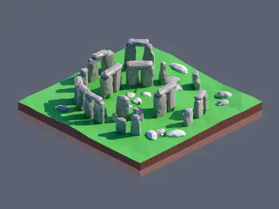 land 86A Low-poly 3D model