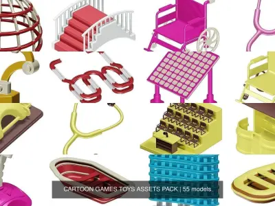 CARTOON GAMES TOYS ASSETS PACK