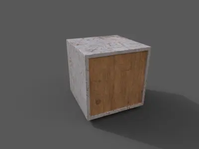 Old Modern Furniture 3D Model Low-poly 3D model