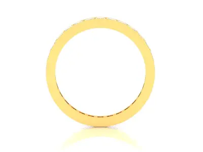 Solitaire Engagement Wedding Ring 3D print model 8