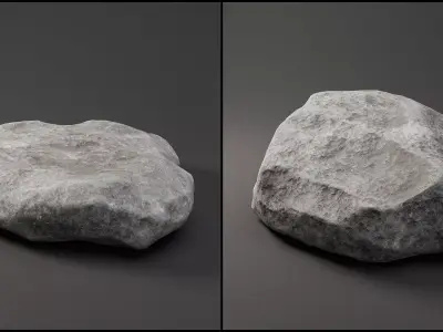 30 Low poly Rock Collection 3D model