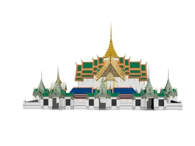 Dusit Maha Prasad Throne Hall 3D model