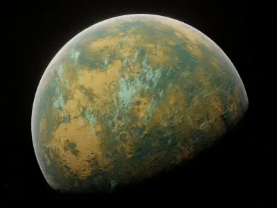 Planet Space Ready to game  Low-poly 3D model buy