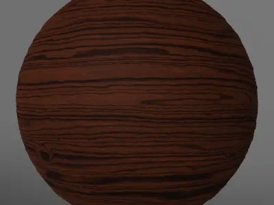 Seamless PBR Wood - Walnut Dark 004 Texture