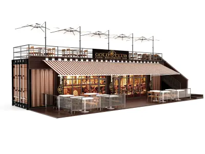 Coffee pavilion 3D model