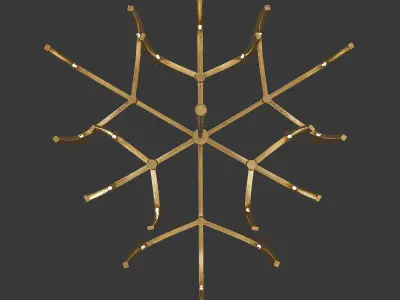 Tusk Chandelier 1 3D model