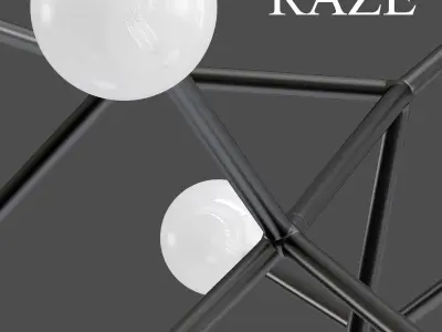 raze 2 chandelier with balls hanging from it 3D model