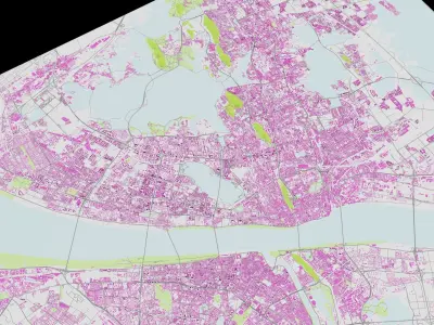 Wuhan City urban planning maquett  building Terrain 3D model