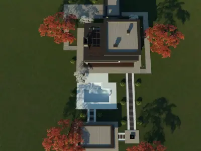 Villa for family 2 3D model