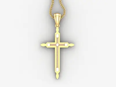 Cross Light Gold 4CP071 3DM STL 3D print model