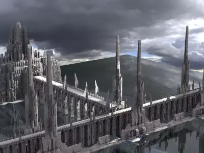 Halls of Power Kit bash 3D model