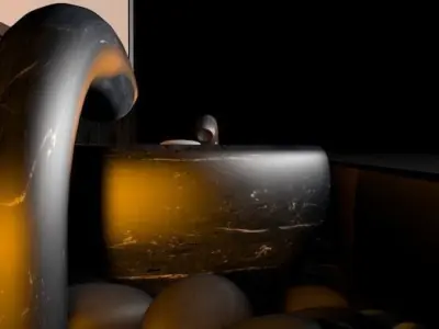 Bathroom washbasin Free low-poly 3D model