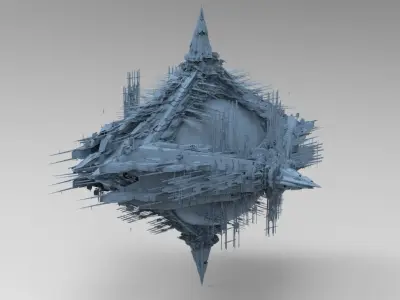 Prison colony globe 1 3D model