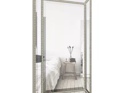 Beveled Beaded Accent Wall Mirror ROSP1590 3D model