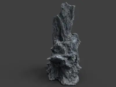 Rock 7-6 Low-poly 3D model