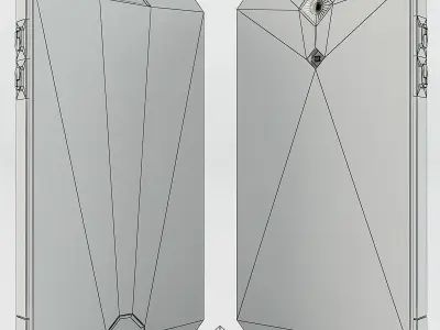 Generic Phone Concept Design Low-poly 3D model