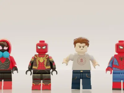 Lego Spider man big pack 3D model