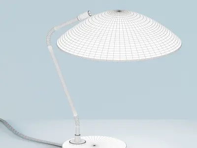 Metal Dome Table Reading Lamp 3D model